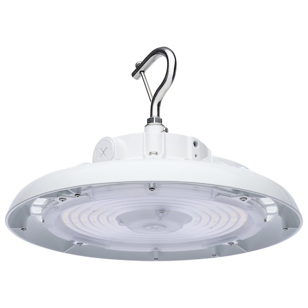 Nuvo Wattage 80W/100W/120W and CCT Selectable 3K/4K/5K LED UFO High Bay, 120-347 Volt, White Finish 65/812 - main